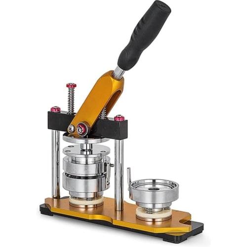 

Brfveob Новая вращающаяся машинка для значков для изготовления значков своими руками, включает 100 материалов для значков, игрушка для DIY, поделки, набор для ручной работы, 56 мм