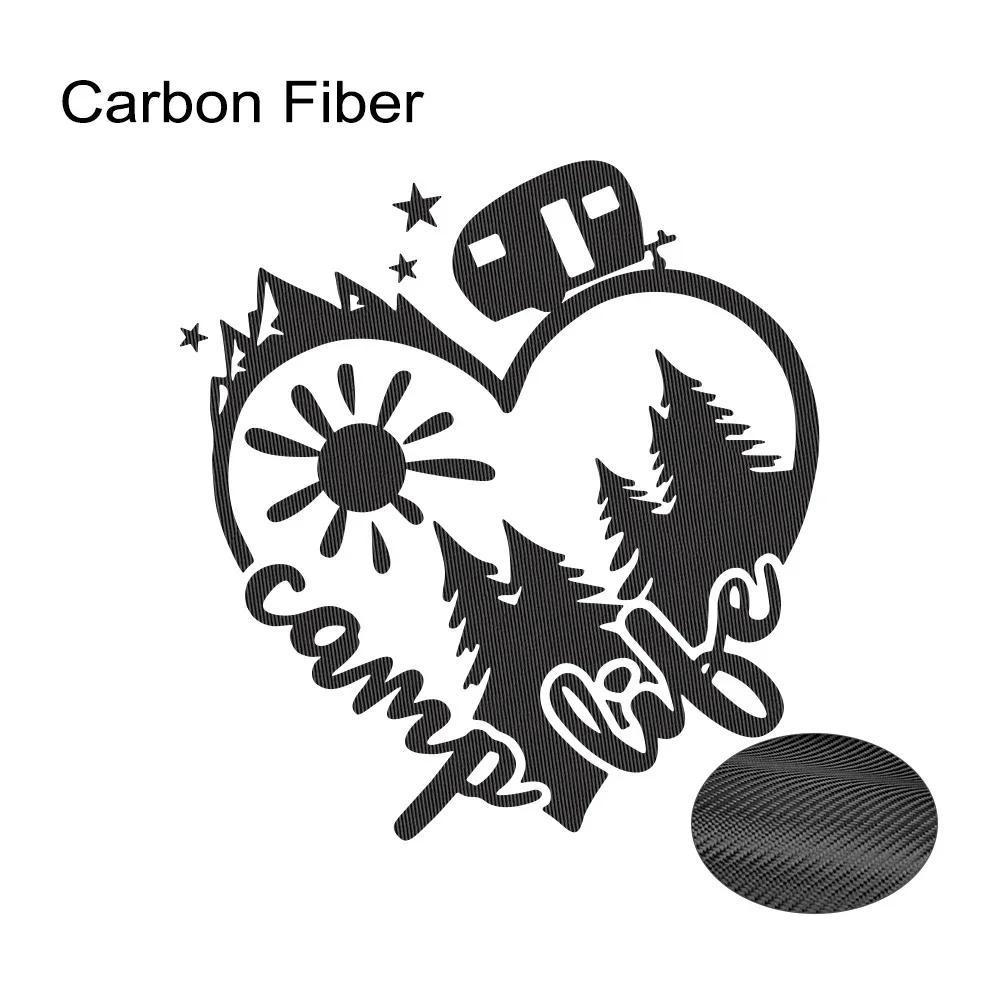 

1PC Camp Life Sun Mountain Heart Camp Car Sticker For Laptop Truck Phone Motorcycle Van SUV Vehicle Decals Auto Accessories 13.8cmx15cm
