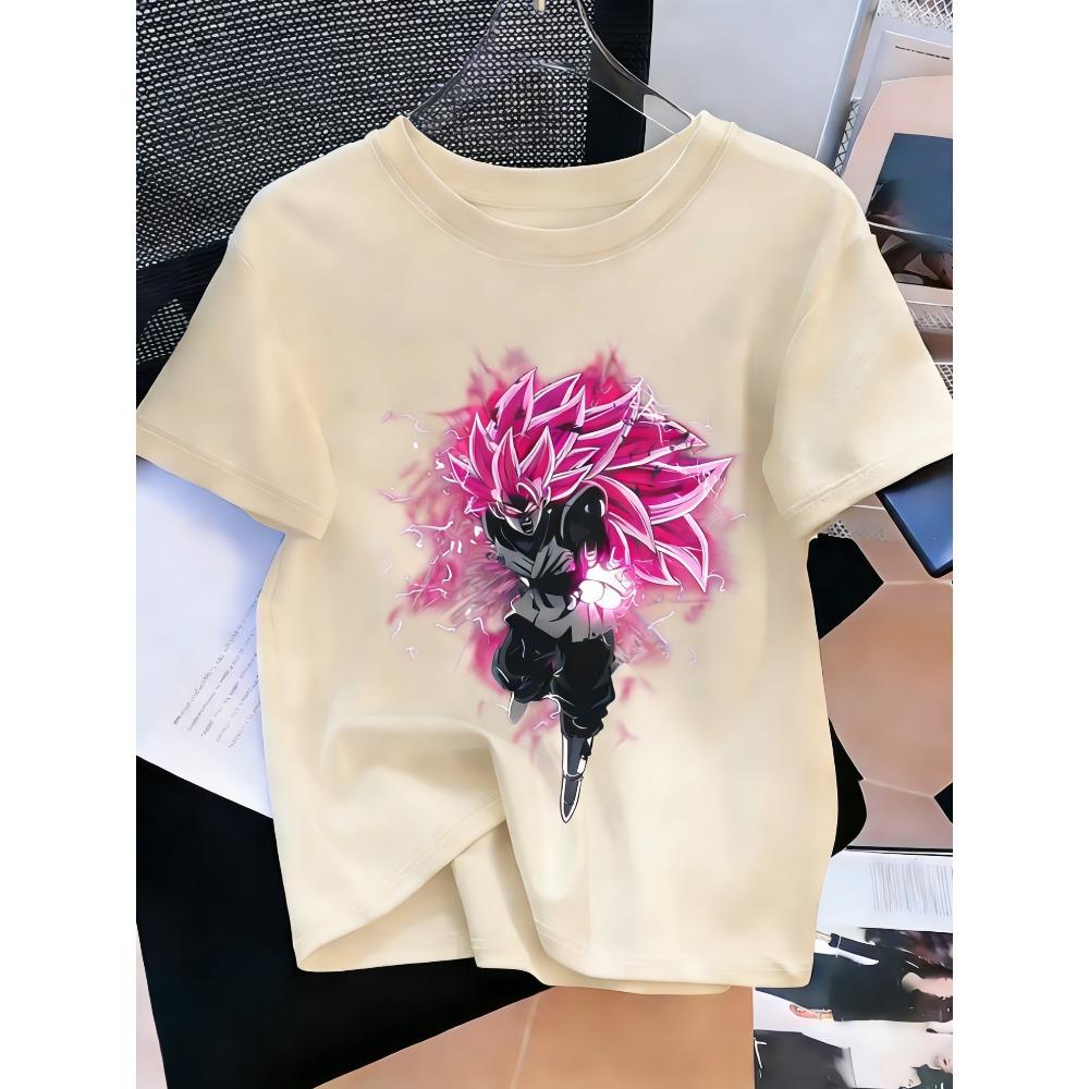Plus Size Dragon Ball Anime Printed Men WomenTshirt Casual Parent Child Tops Y2K Fashion Harajuku Style Summer Street Wear S