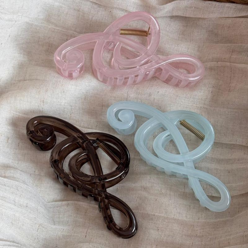 Creativity Musical Note Shape Hair Claw Clips Sweet Style Minimalist Shark Clip Headwear Hairpins Hair Accessories Gift