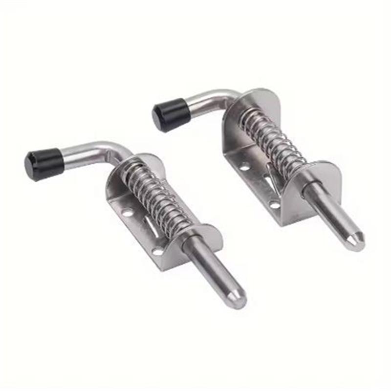 1 ks Posuvný závorový zámek Nerezový Pružinový Západkový Kolík Silný Zámek Dveří pro Dveře Zadní Dveře Přívěsy