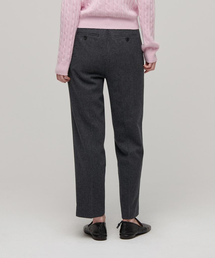 MUSINSA STANDARD WOMAN Women'S Wool Flannel Loose Tapered Slacks [Medium Gray]