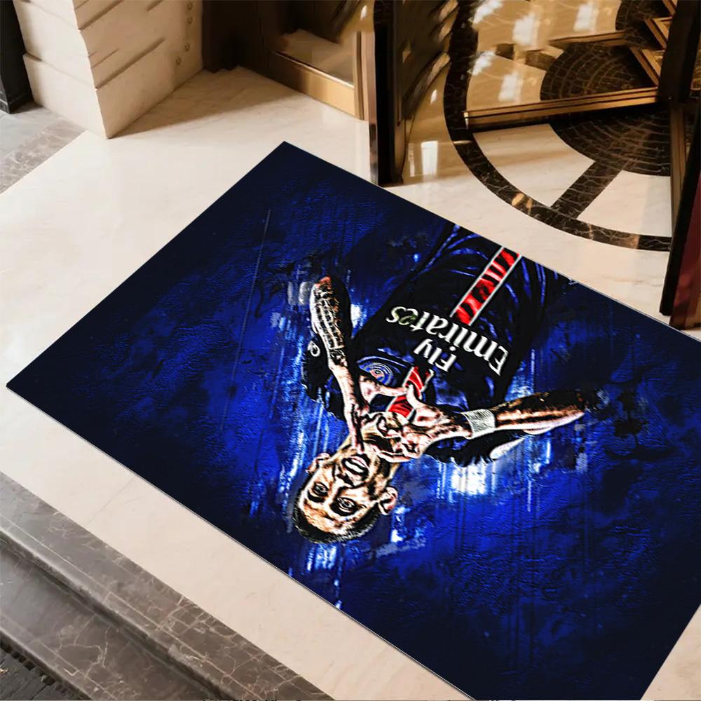 Paris Saint-germain Celebration Floor Rug Office Rug Design for Kitchen Study room Balcony Dining Room Anti-slip Rug Anime Office Decor