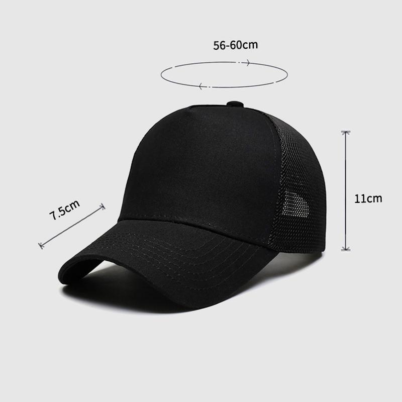 Summer Breathable Mesh Baseball Cap Solid Color Sunscreen Capoutdoor Sports Cap