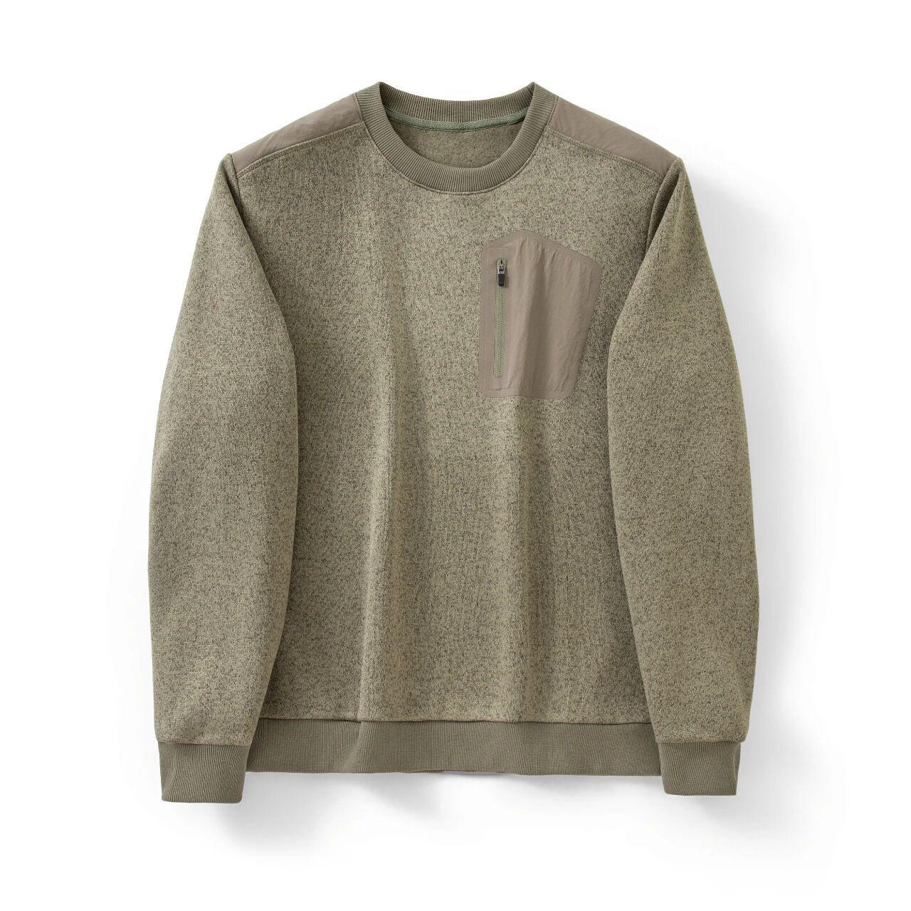 Affordable Men s Thin Fleece Sweatshirt - 2025 Autumn/Winter Outdoor Round Neck Base Layer L for 140-160 Jin