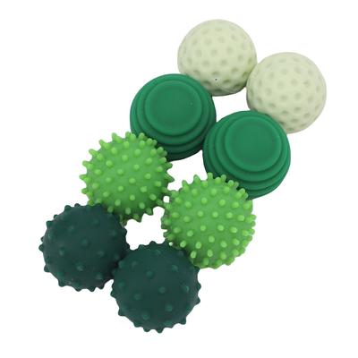 8pcs Bolas Sensoriales de Silicona para la Punta de los Dedos Bolas Texturizadas Juguete para Aliviar el Estrés para Viajes Trabajo y Hogar