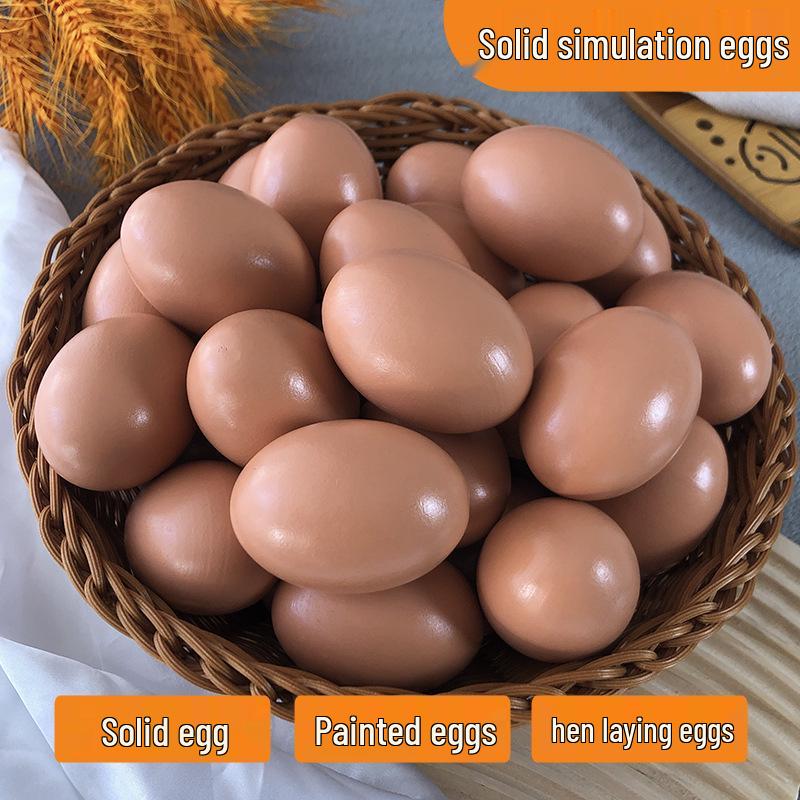 

Children s Creative Play Wooden Fake Eggs - Educational Toy & Prank Prop