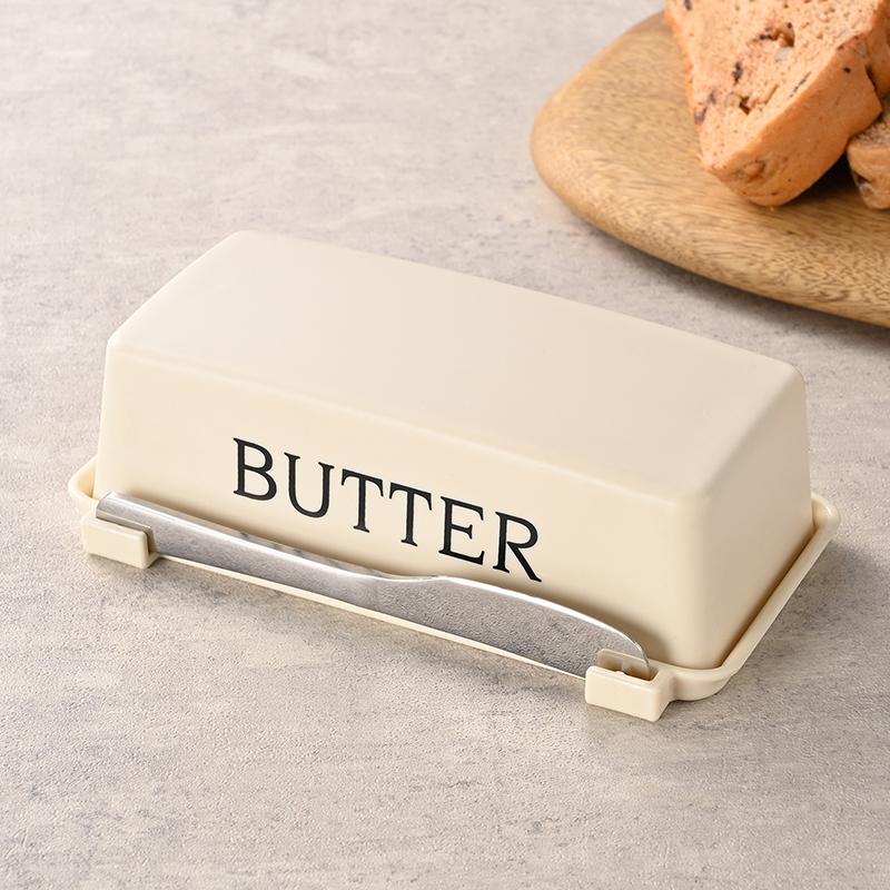 Butter Käse Aufbewahrungsbox Butter Schneidebox mit Deckel und Messer Arbeitsplatte Butterdose für Kühlschrank Küche