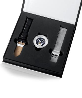 [Valentino Rudy] Valentino Rudy 2-in-1 Leather Mesh Band Moonphase Men's Watch VR6591