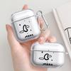 Line Sun Moon Pattern Clear Earphone Cases Cover Case For Airpods 2 4 Pro Pro3 Pro2 1 3