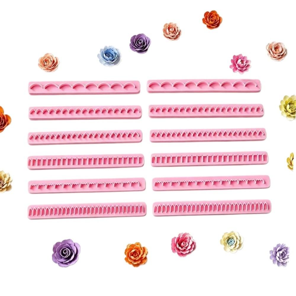 12pcs 3D Printed Clay Flowers Maker Reusable Polymer Clay Making Tool Polymer Clay Crafts