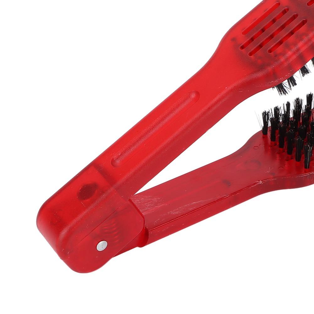 V-Form Design Haarglättbürste Schienenstruktur Haarstylingkamm für den Heimgebrauch