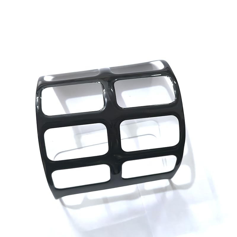 Yellow Car Console Air Conditioner Switch Panel Trim Cover Sticker for Center Console Auxiliary