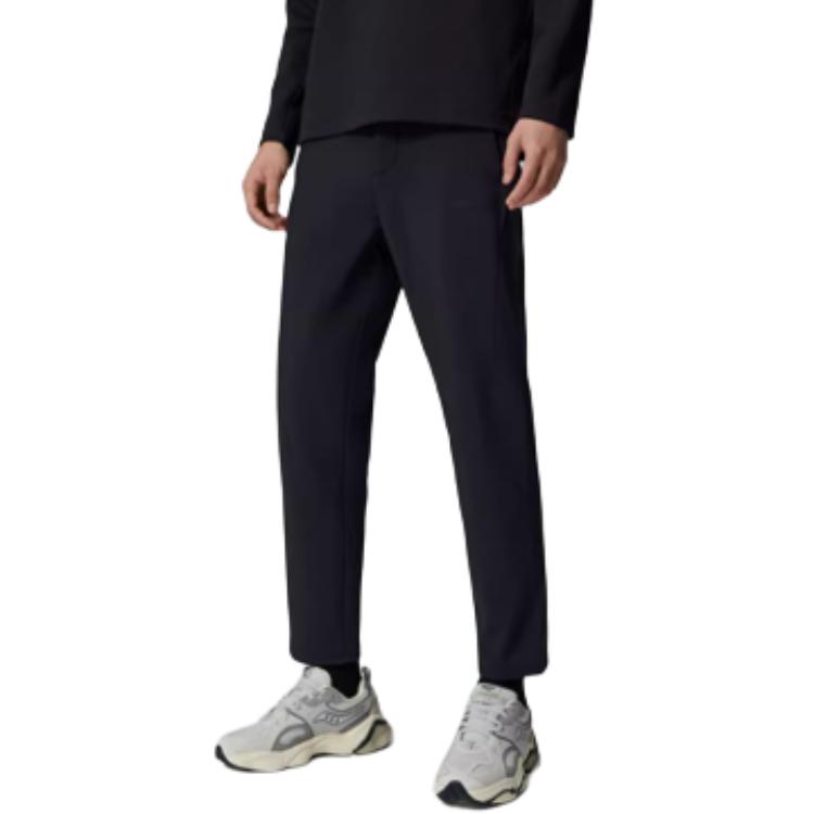 SAUCONY Solid Color Sports Fashion Versatile Mid-Rise Casual Pants Men Bottoms Black SC2240202AL-BK01