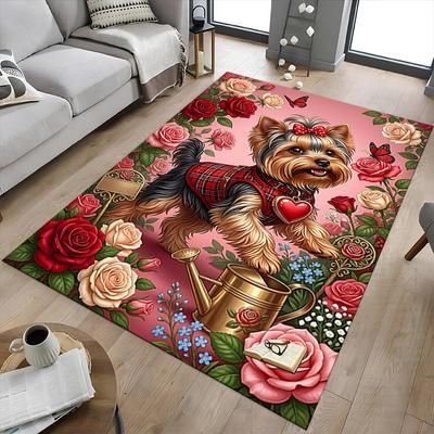 1 Stück Hund Extra Groß Rutschfester Boden Teppich, Büro, Familie, Schlafzimmer, Studio - Großer Teppich, Langlebiges Material-K0392