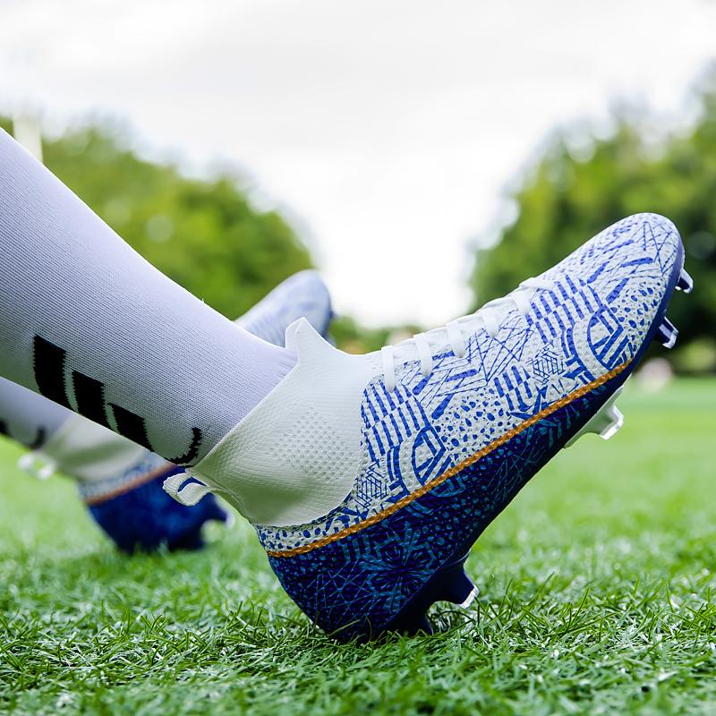 Herren Fußballschuhe Große Größe Ultraleichte Fußballschuhe Jungen Sneakers Rutschfeste AG/TF Fußballschuhe Stiefeletten Unisex