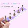 2pcs Nail Stand Hand Practice Magnetic Nail Art Tools for Homes and Salons