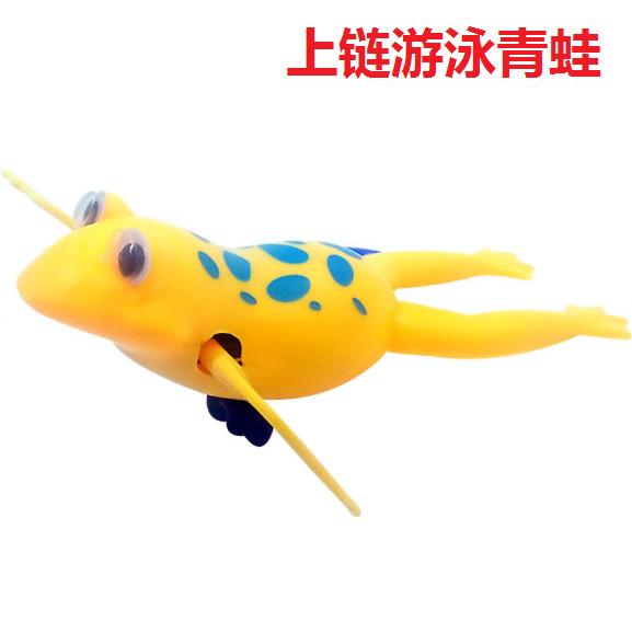 New Chain Up Bathing Toy Baby Clockwork Swimming Turtle Clown Fish Chain Up Swimming Frog Clockwork Toy Kids