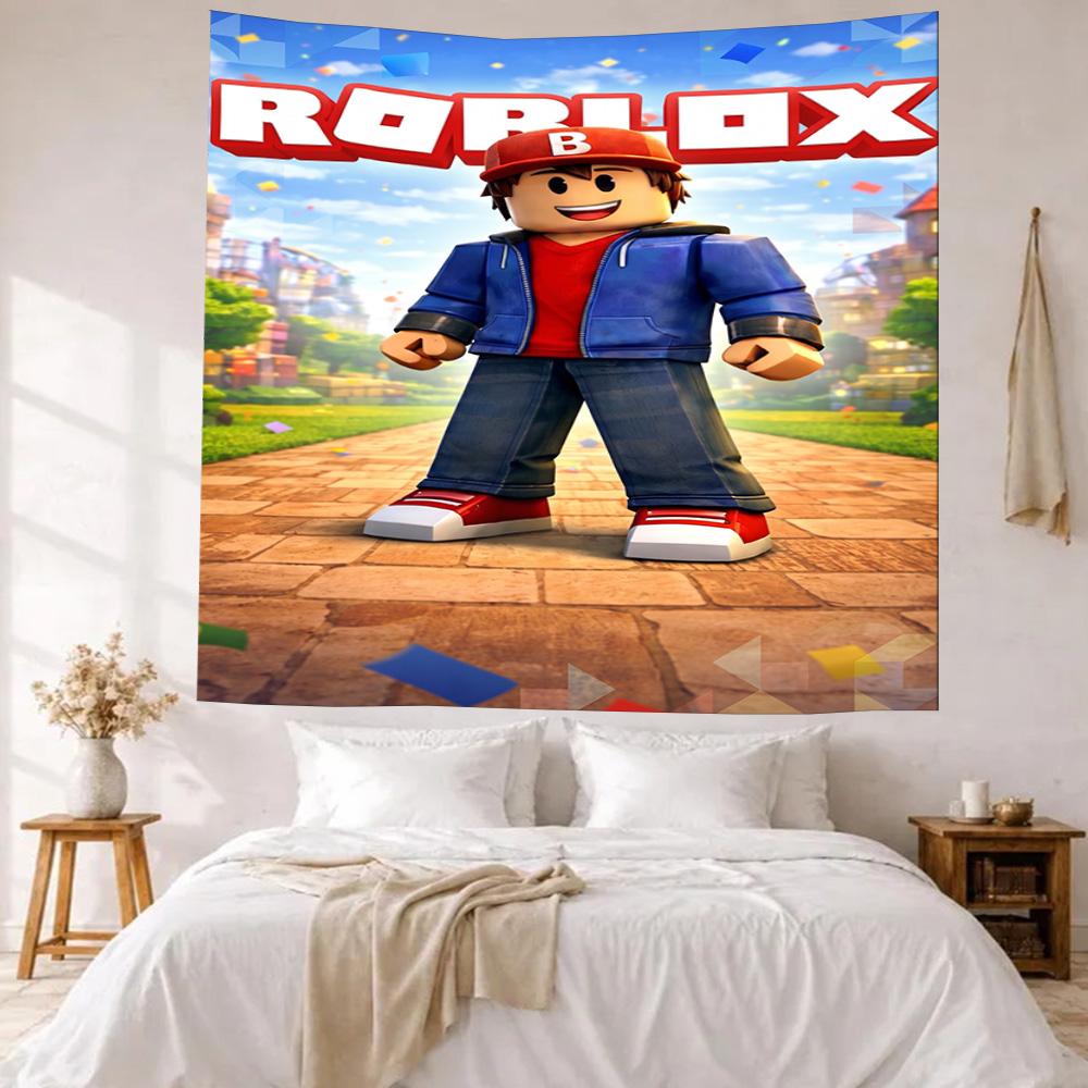 Roblox Wall Decor Tapestry Art For Pet Memorial Birthdaywedding Party Backdrop Family Gift