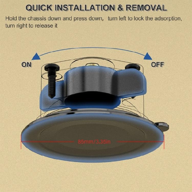 Silicone Suction Base Secure Hold for Smooth Surfaces Attachment of Video Equipment and Accessories