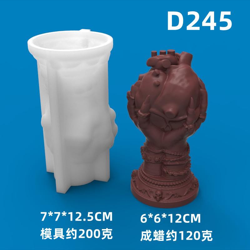 

Halloween Ghost Hand Talons Silicone Candle Mold Diy Hand Held Skull Heart Crafts Resin Crystal Plaster To Make Holiday Gifts