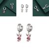 Trendy Animal Shaped Zircon Alloy Bunny Earrings For Women Cute Clip-on Style