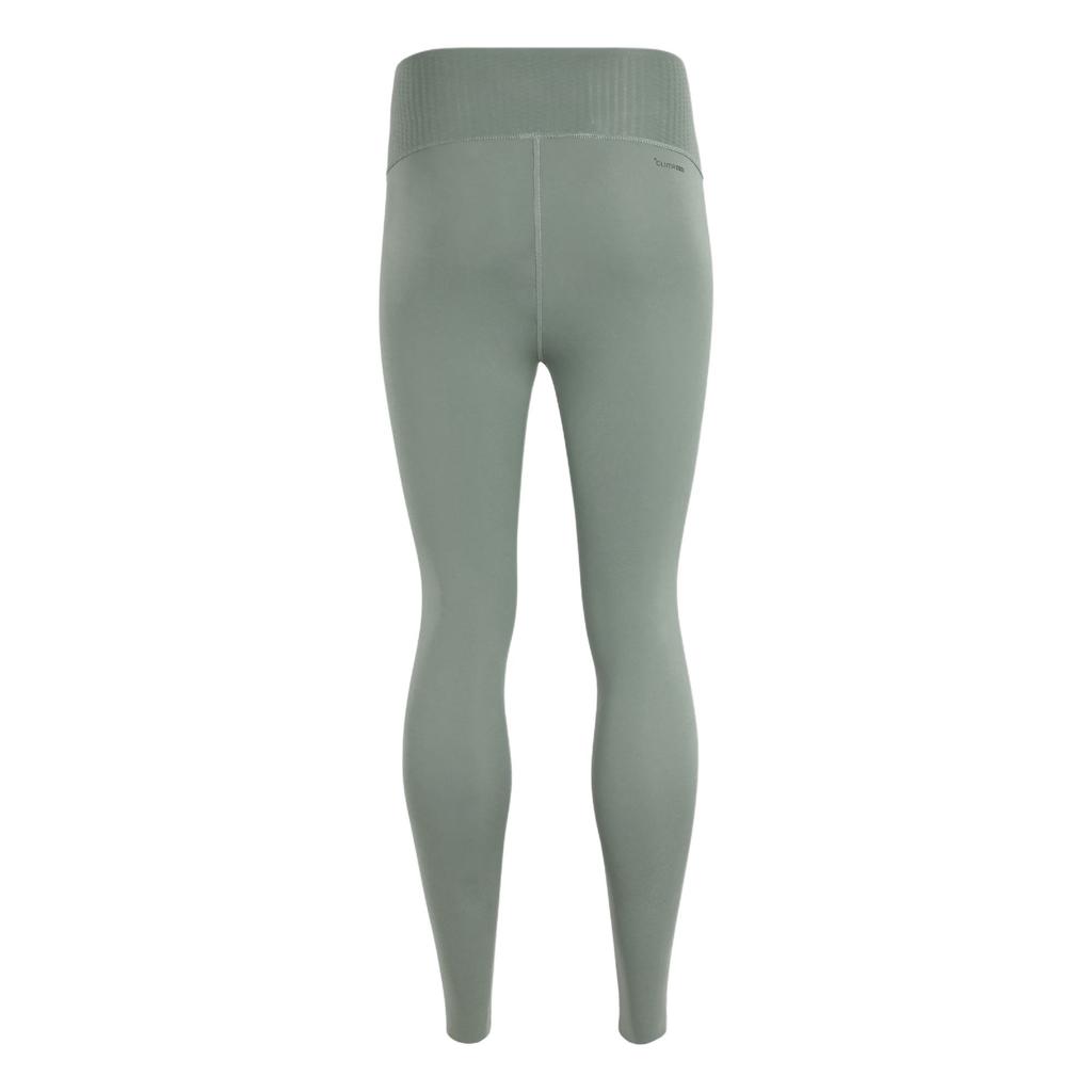 Adidas Optime Essentials Power Logo Tight Comfortable Quick-Dry Three-Quarter Sports Pants Women Pants Silver Gray Green KA8590