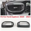 Car Side AC Air Conditionining Vent Outlet Frame Decor Sequ Cover Trim For Ford Explorer - Carbon Fiber Accessories