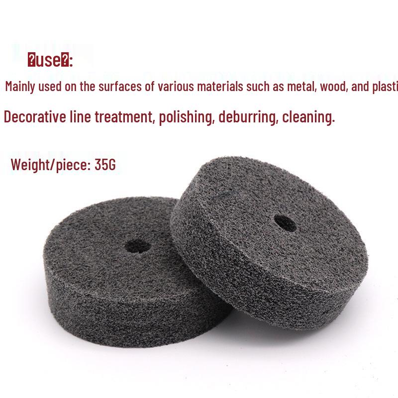 3" Nylon Polishing & Grinding Wheel for Bench Grinder - Non-woven Fiber Wheel