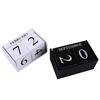Calendario decorativo nordico bianco nero in legno semplice fai-da-te blocchi di legno decorazione per la casa