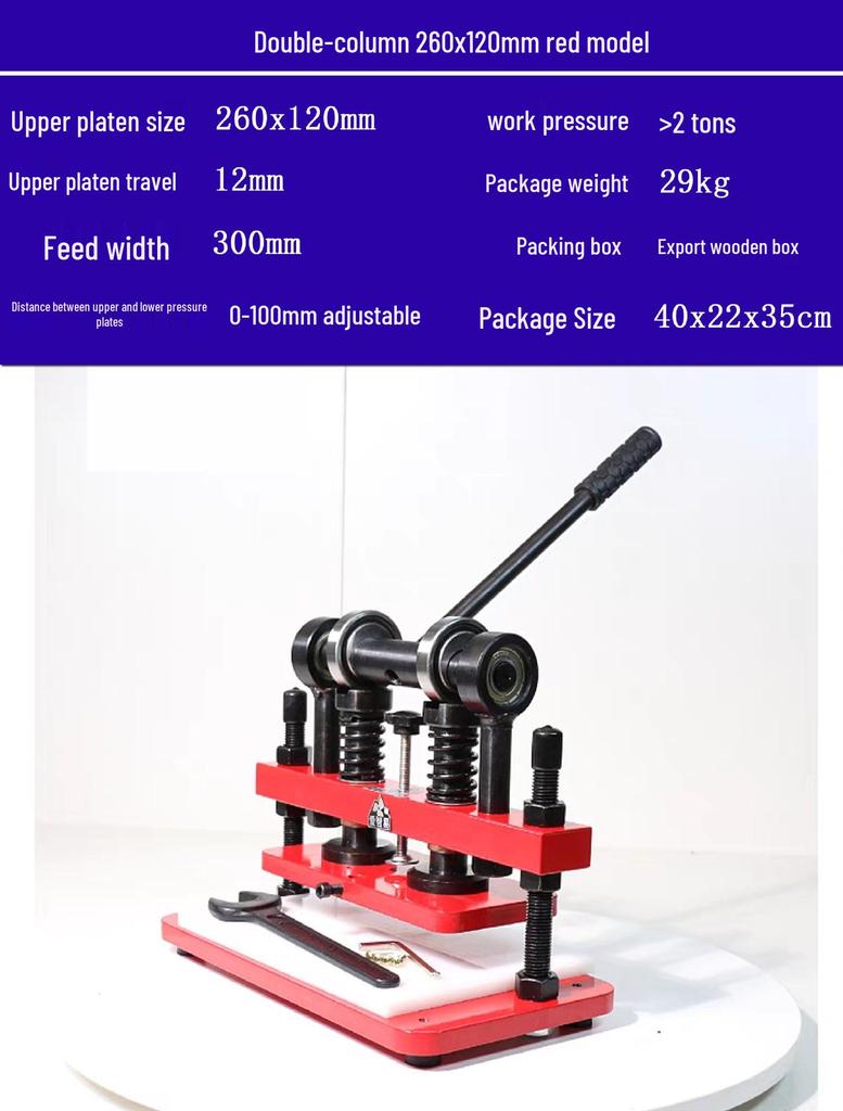 Compact Manual Die Cutter for Leather, Fabric, Paper, and Cardboard