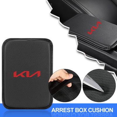 Car Armrest Box Mats Leather Center Console Covers Accessories Car Accessories For Rio Ceed Sportage Cerato Soul Sorento K2 K5 Flip
