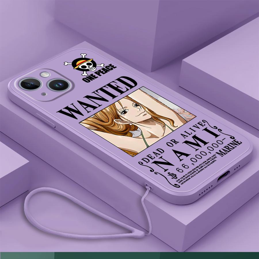 Soft Cover Phone Case for Apple iPhone 11 7 8 15Plus XS XR 14 Pro 16 13 12 16Pro Max 15 Anime O-One Piece Luffy