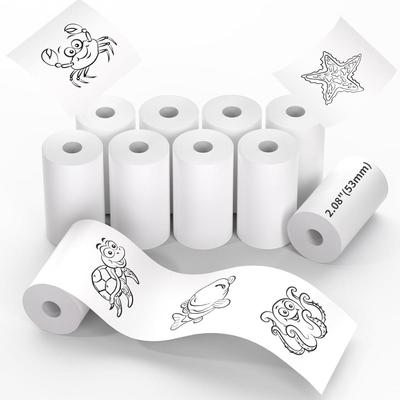 T02 Mini Yazıcı için Termal Kağıt, 53mm 2" Boyut, M832 Termal Kağıt, T02 M832 M833 M834 Taşınabilir Yazıcıyla Uyumlu, Banknotlar için Termal Kağıt