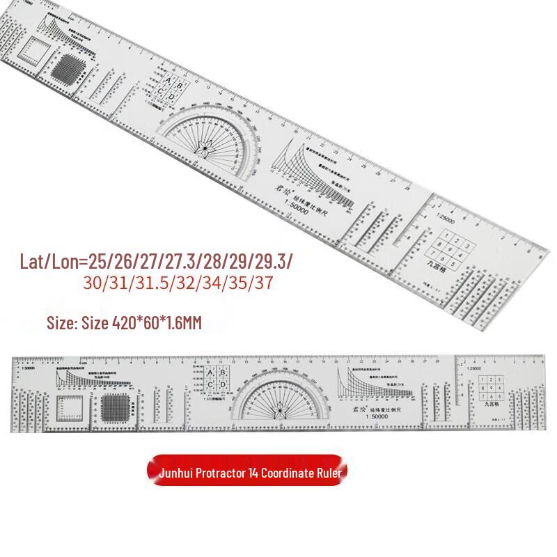 Surveying Latitude & Longitude Coordinate Ruler Standard