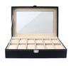 Ansimple Watch Storage Case/Box, Watch Collection Case/Accessory Storage, PU Material (Holds 12 Watches)