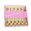 6Pcs Coffee Spoon Mixing Scoops Stirring Spoons Stainless Steel Spoon Christmas Gift Box Set  Party Table Ornaments Coffee Spoon