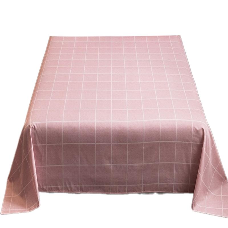 Washed Cotton Bed Sheet Bedspread Soft Breathable and Fade Resistant Easy Maintenance for Room Bedding Sheet