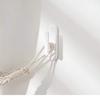 White Adhesive Hook Plastic Blind Cord Holders Storage Rack Curtain Hooks  Office