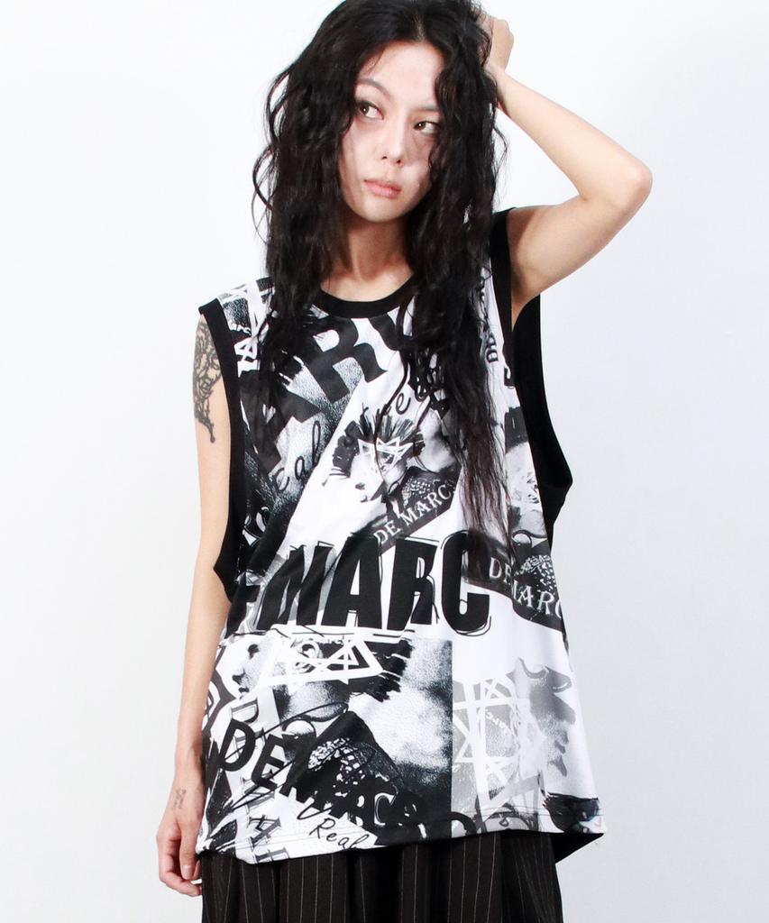 Deumakeu Street Collage Oversize Sleeveless