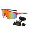 ATM1 PC Lens Sports Sunglasses Kit – UV400 Cycling Glasses with 3 Interchangeable Lenses, Protective Case and Accessories
