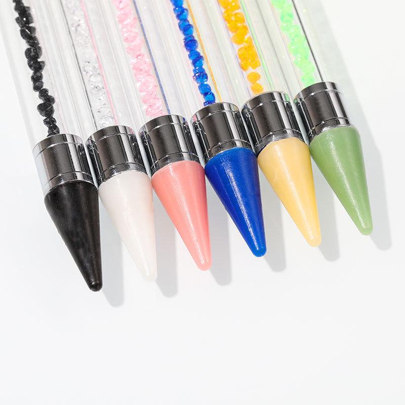 Double-Headed Rhinestone Picker Wax Pen Set for Nail Art
