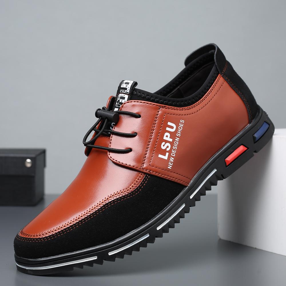 High Quality  Big Size Casual Shoes Men Formal Business Men Casual Shoes Breathable Fashion Trend Casual Men Shoes Black