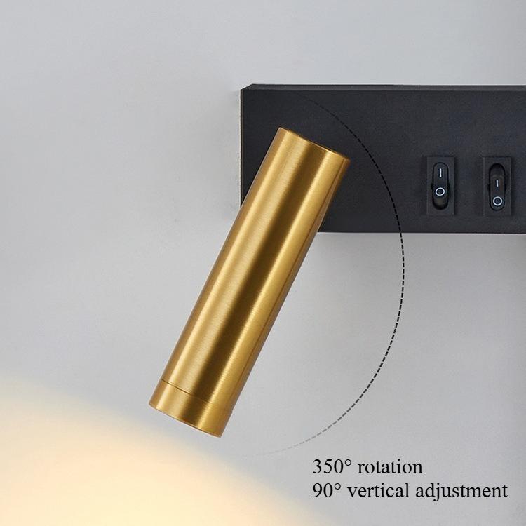 European-style Modern Minimalist LED Wall Lamp Spotlights Living Room Study Bedroom Bedside Reading Lighting
