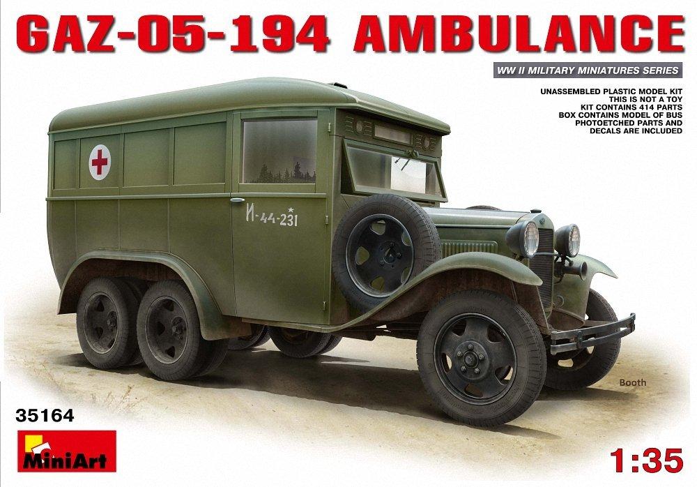 

Miniart Санитарный автомобиль Пластиковая модель 1/35 ГАЗ-05-194