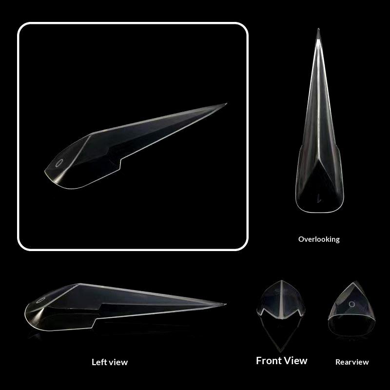 70PCS Nail Extension Dual System 3D Dragon Claw Forms Full Cover Acrylic Gel Builder Flexible Tips for Women Beauty Salon