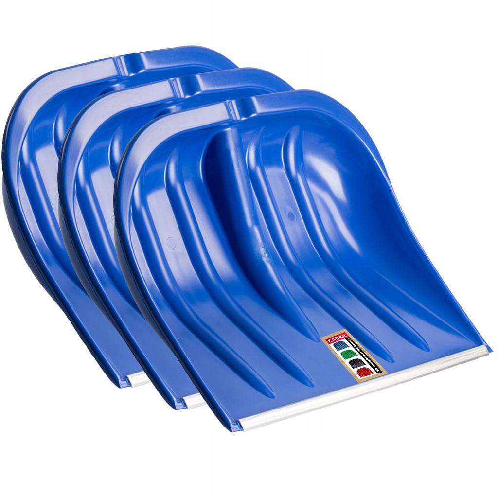 KADAX 3x Łopata szufla Do Śniegu Bez Trzonka Do Odśnieżania 49cm Plastikowa