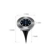 1/4pcs/8pcs Outdoor Solar Lights Buried Garden Decor 8/16LED Lamp Sunlight Power Disk Light Underground Yard Lawn Spotlight