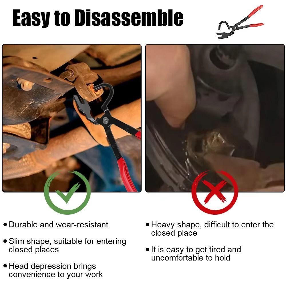 Anti-Slip Handle Exhaust Pipe Gasket Removal Plier Car Exhaust Rubber Pad Pliers  Car Hose Removal