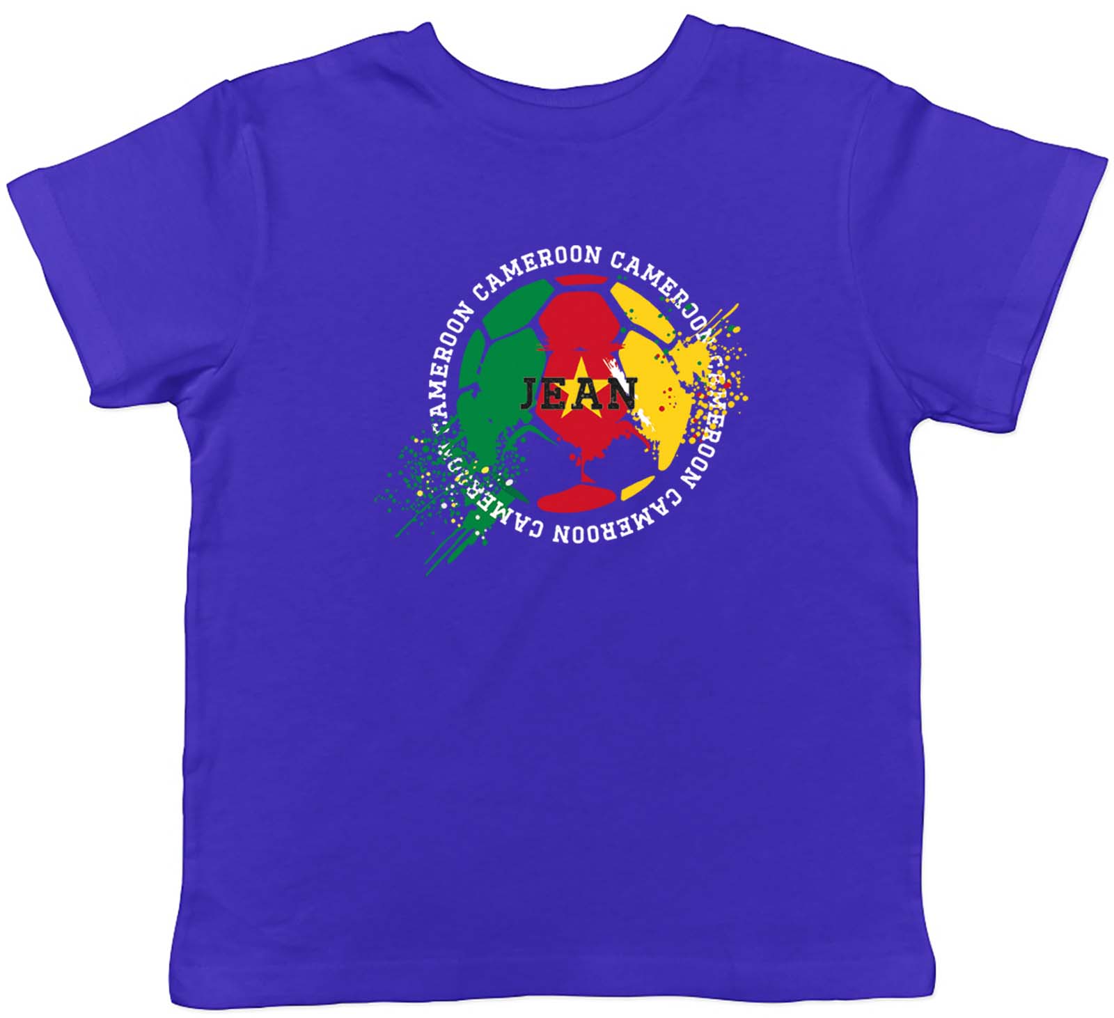 Personalised Cameroon Football Sports Childrens Kids T-Shirt Boys Girls Gift 100